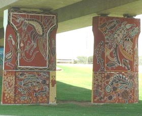 Cowra Bridge Pylons - Accommodation Mooloolaba 0